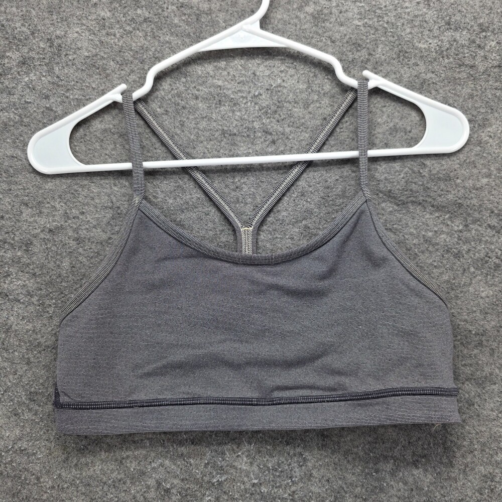 Lululemon Sports Bra Womens 6 Gray Pullover Yoga Activewear